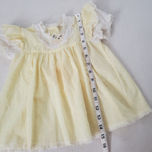 Load image into Gallery viewer, Vintage Yellow Dotted Dress 9-12 months
