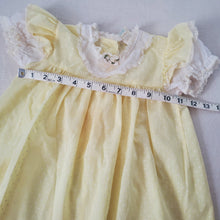 Load image into Gallery viewer, Vintage Yellow Dotted Dress 9-12 months

