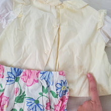 Load image into Gallery viewer, Vintage Carriage Dress + Floral Bloomers Bundle 9-12 months
