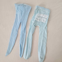 Load image into Gallery viewer, Vintage Bundle Blue Tights 12-24 months
