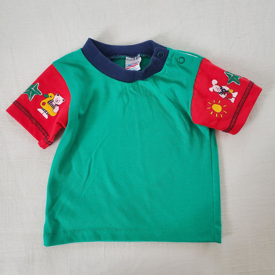 Vintage Liberty Color Block Summer Tee 18 months