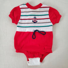 Load image into Gallery viewer, Vintage Anchor Romper 9-12 months
