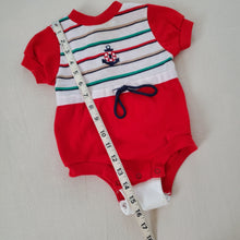 Load image into Gallery viewer, Vintage Anchor Romper 9-12 months
