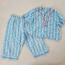 Load image into Gallery viewer, Vintage 70s Sailboat PJs Set 2t *flaw
