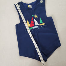 Load image into Gallery viewer, Vintage Sailboats Jon Jon 9-12 months
