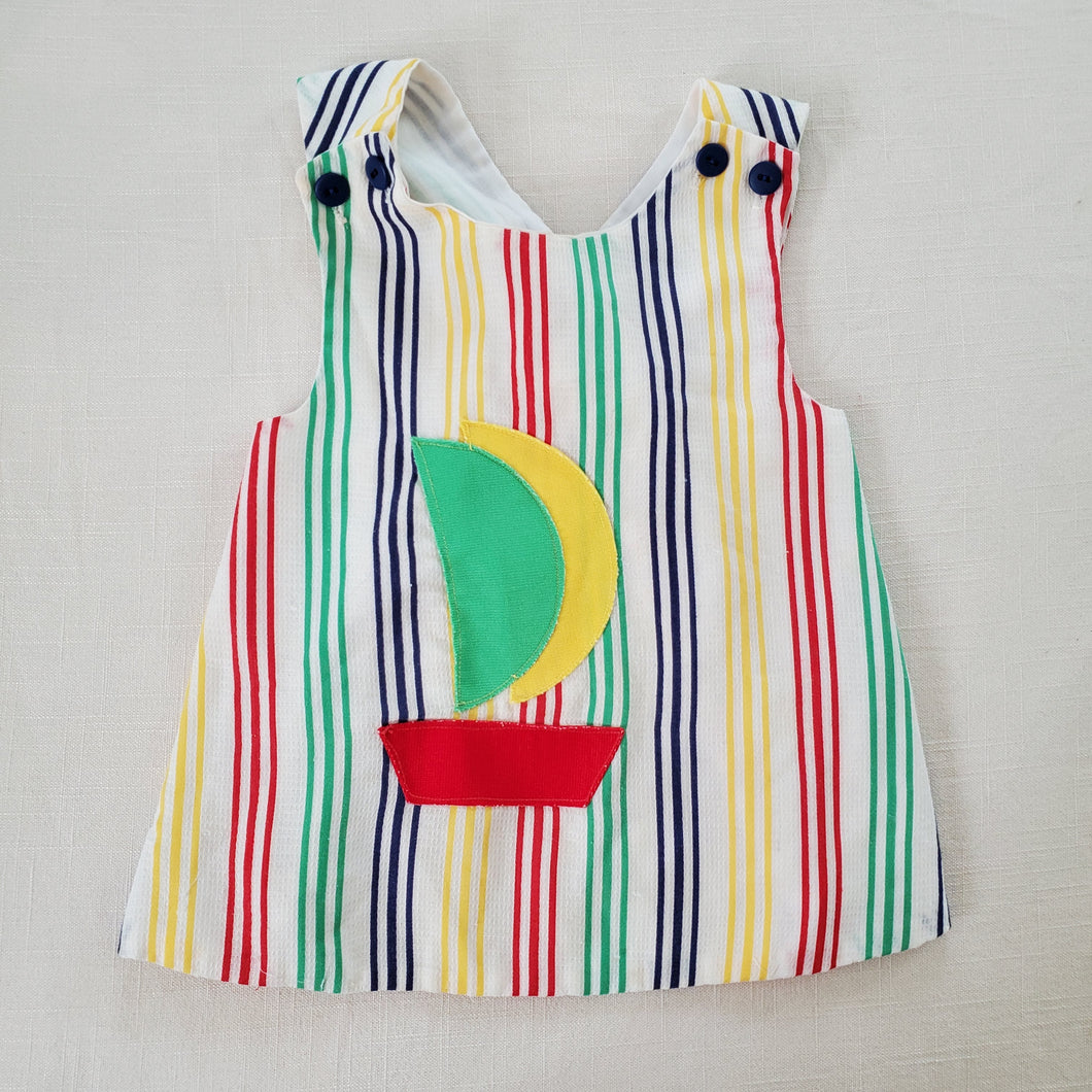 Vintage Sailboat Striped Swing Top 3t/4t