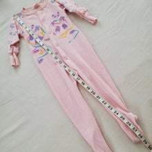 Load image into Gallery viewer, Vintage Panda Pink Footed PJs 18 months
