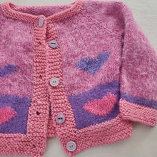 Load image into Gallery viewer, Vintage Heart Soft Knit Cardigan 3t
