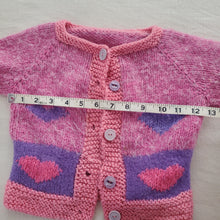 Load image into Gallery viewer, Vintage Heart Soft Knit Cardigan 3t
