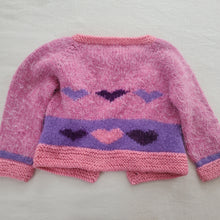 Load image into Gallery viewer, Vintage Heart Soft Knit Cardigan 3t
