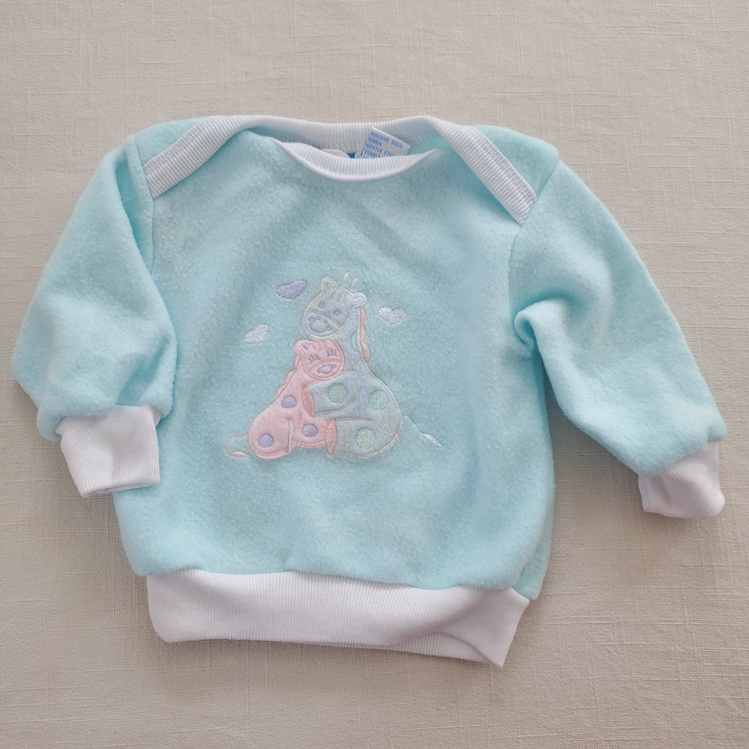 Vintage Hugging Giraffes Shirt 6-9 months