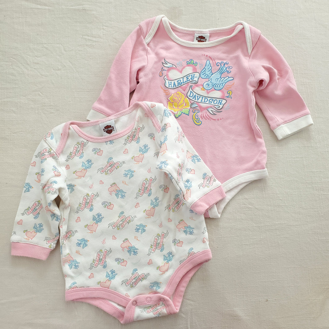 Harley Davidson Rompers Set 3-6 months