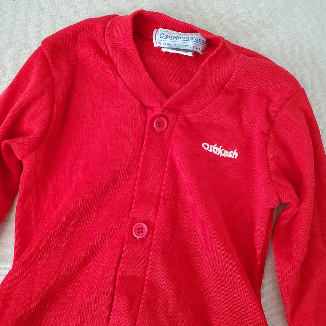 Vintage Oshkosh Red PJs 18 months