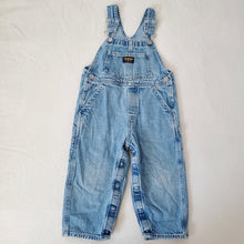 Load image into Gallery viewer, Vintage Oshkosh Denim Overalls 3t
