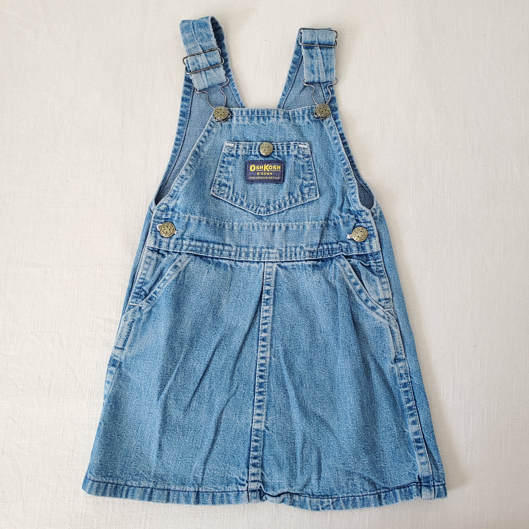 Vintage 70s Oshkosh Denim Skirtall 3t/4t