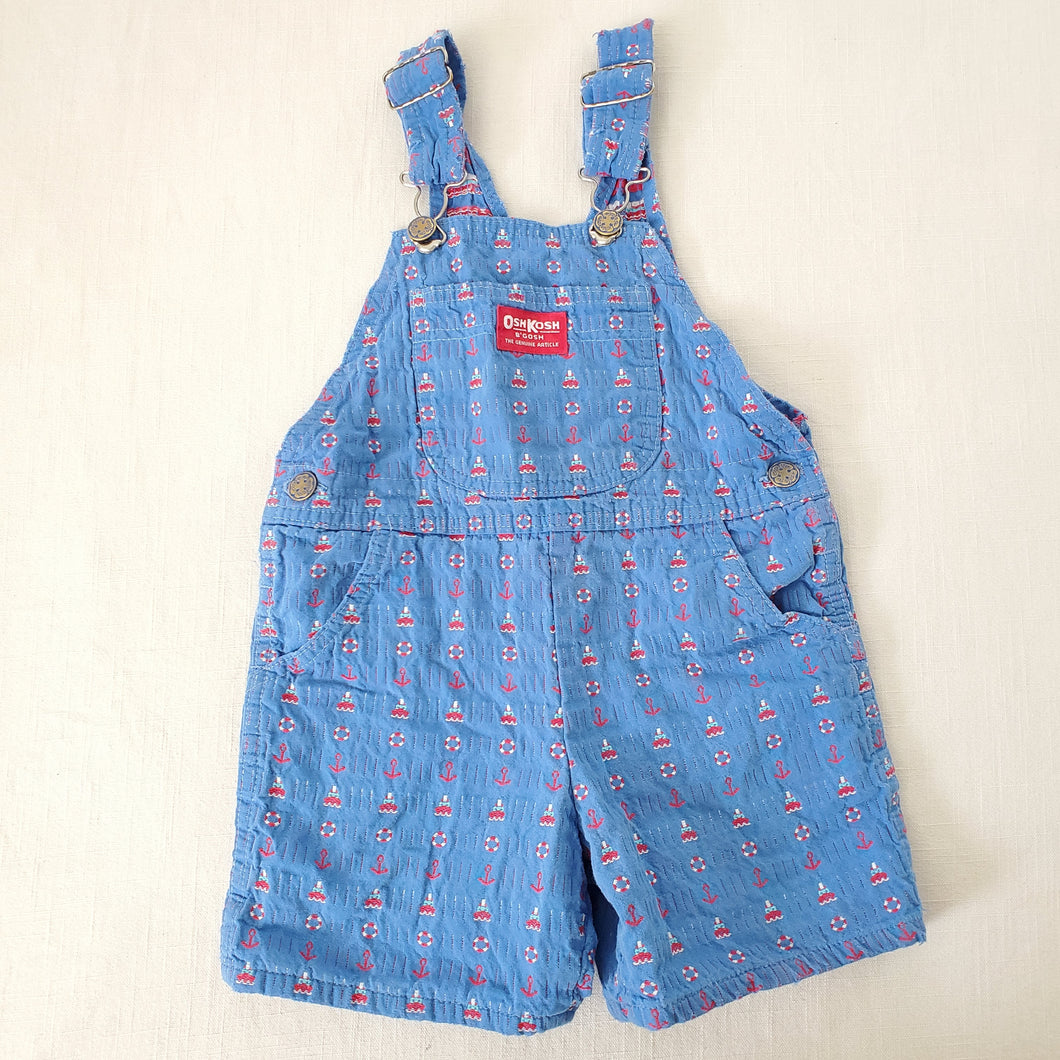 Vintage Oshkosh Nautical Shortalls 4t