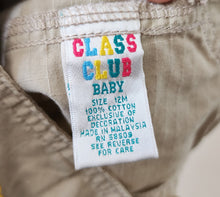 Load image into Gallery viewer, Vintage Dinosaur Bubble Shortalls 12 months
