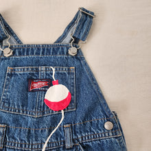 Load image into Gallery viewer, Vintage Old Navy Fishing Painted Shortalls 4t
