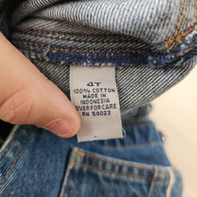Load image into Gallery viewer, Vintage Old Navy Fishing Painted Shortalls 4t
