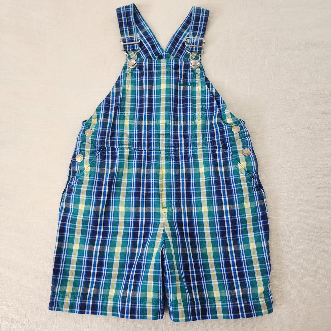 Vintage Gymsport Plaid Shortalls 3t/4t