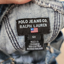 Load image into Gallery viewer, Vintage Ralph Lauren Denim Shortalls kids 6
