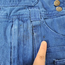 Load image into Gallery viewer, Vintage Blue Denim Shortalls 5t
