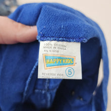 Load image into Gallery viewer, Vintage Blue Denim Shortalls 5t
