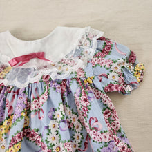 Load image into Gallery viewer, Vintage Frilly Floral Dress 12 months
