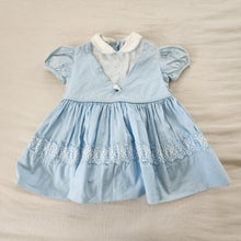 Load image into Gallery viewer, Vintage 50s Blue Dress 12-18 months
