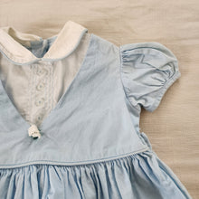 Load image into Gallery viewer, Vintage 50s Blue Dress 12-18 months
