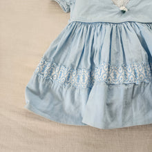 Load image into Gallery viewer, Vintage 50s Blue Dress 12-18 months
