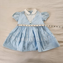 Load image into Gallery viewer, Vintage 50s Blue Dress 12-18 months
