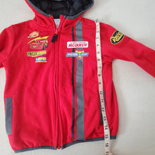 Load image into Gallery viewer, Disney Cars Zipup Red Hoodie 4t
