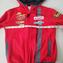 Load image into Gallery viewer, Disney Cars Zipup Red Hoodie 4t
