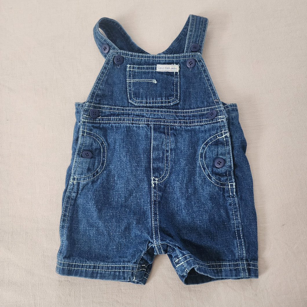 Y2k Calvin Klein Denim Shortalls 3-6 months