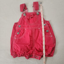 Load image into Gallery viewer, Vintage Tommy Hilfiger Red Bubble Shortalls 3-6 months
