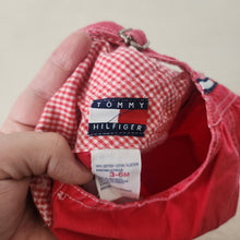 Load image into Gallery viewer, Vintage Tommy Hilfiger Red Bubble Shortalls 3-6 months
