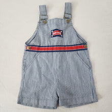 Load image into Gallery viewer, Vintage Healthtex "Captain" Striped Shortalls 2t/3t
