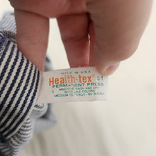Load image into Gallery viewer, Vintage Healthtex "Captain" Striped Shortalls 2t/3t
