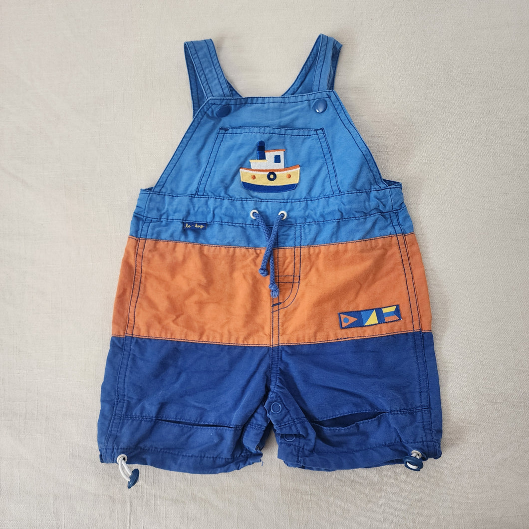 Y2k Le Top Color Block Ship Shortalls 6-12 months