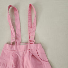 Load image into Gallery viewer, Vintage Pink Suspender Shorts 2t
