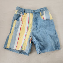 Load image into Gallery viewer, Vintage Striped Jean Shorts kids 10
