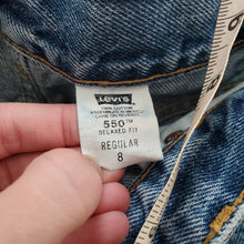 Load image into Gallery viewer, Vintage Levi&#39;s 550 Fit Jeans kids 8
