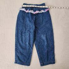 Load image into Gallery viewer, Vintage Ruffled Paperbag Jeans 4t
