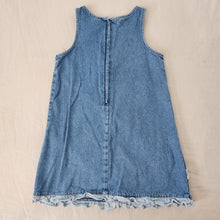 Load image into Gallery viewer, Vintage 90s Denim Ruffle Dress 5t/6
