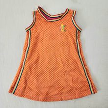 Load image into Gallery viewer, Vintage Sporty Orange/Rainbow Dress 18 months
