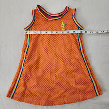 Load image into Gallery viewer, Vintage Sporty Orange/Rainbow Dress 18 months
