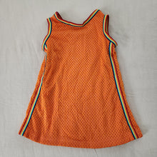 Load image into Gallery viewer, Vintage Sporty Orange/Rainbow Dress 18 months
