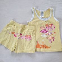 Load image into Gallery viewer, Y2k Yellow Matching Shorts/Tank Top Set kids 6
