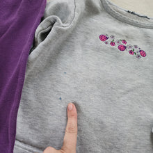 Load image into Gallery viewer, Y2k Ladybug Sweater + Floral Pants Set 4t *flaw
